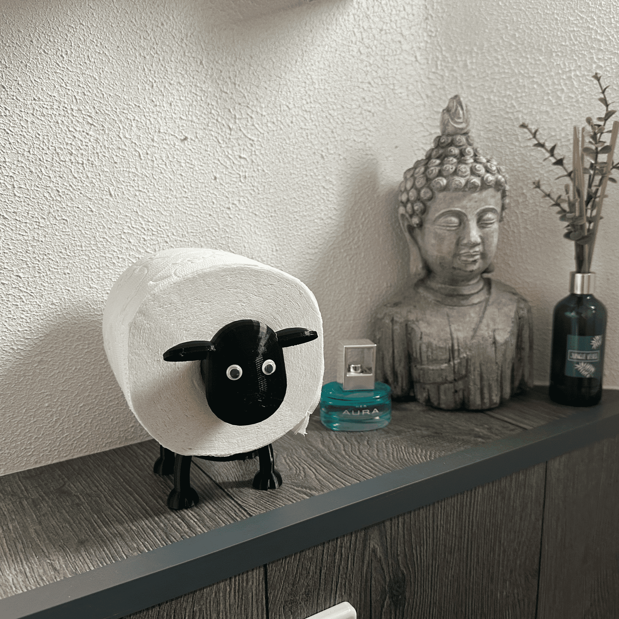 Schaap-toiletpapier-houder