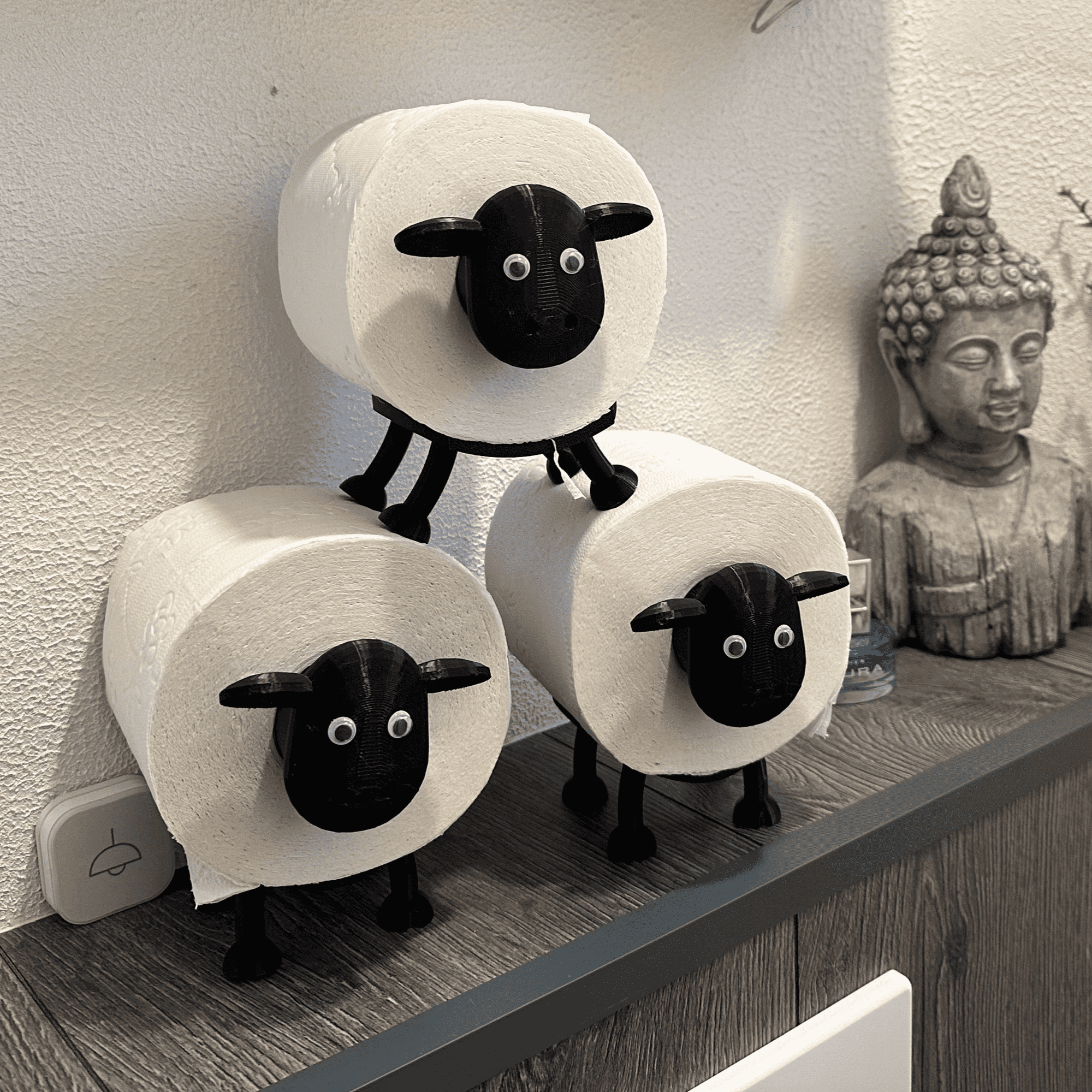 Schaap-toiletpapier-houder